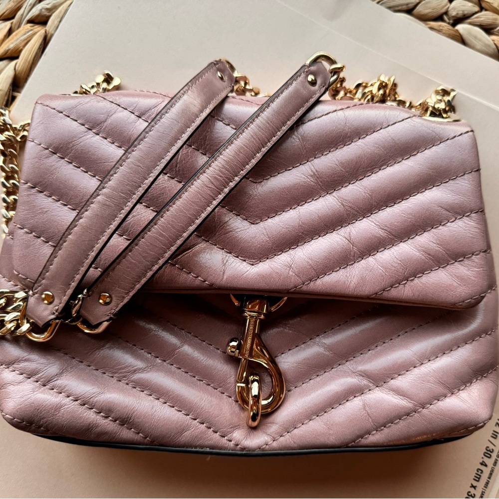 Rebecca Minkoff Quilted Edie Bag Dusty Mauve